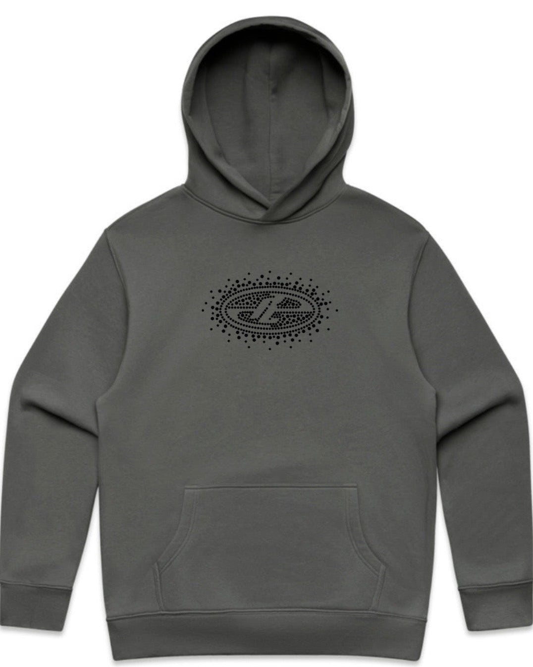 Grey Rhinestone Hoodie