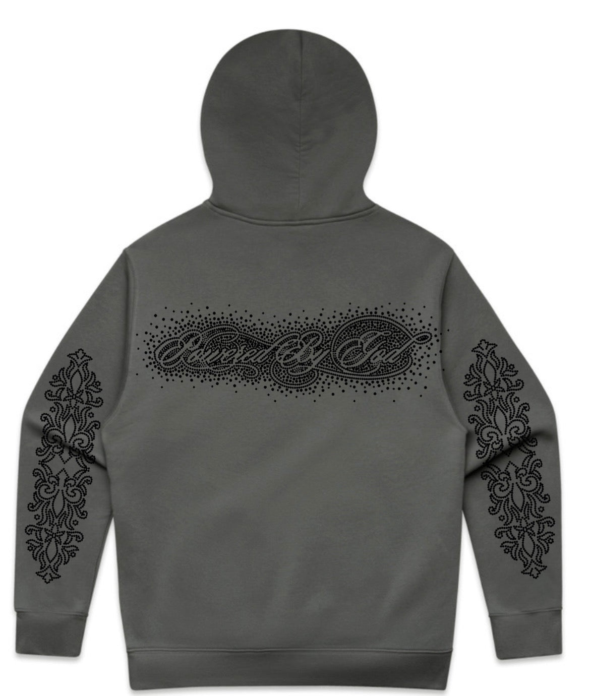 Grey Rhinestone Hoodie
